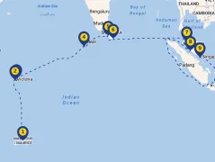 Mapa plavby