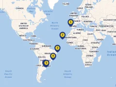 Mapa plavby