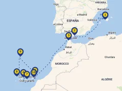 Mapa plavby