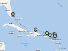 Mapa plavby