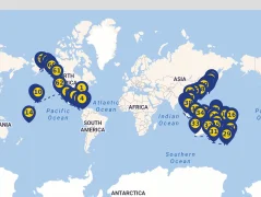 Mapa plavby