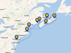 Mapa plavby