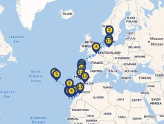 Mapa plavby