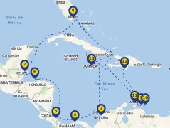 Mapa plavby