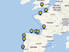 Mapa plavby